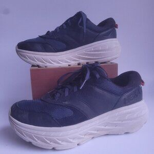 READ Hoka One One Bondi L Unisex Women’s 8 Men's 7 Shoes Moonlight Blue Sneakers